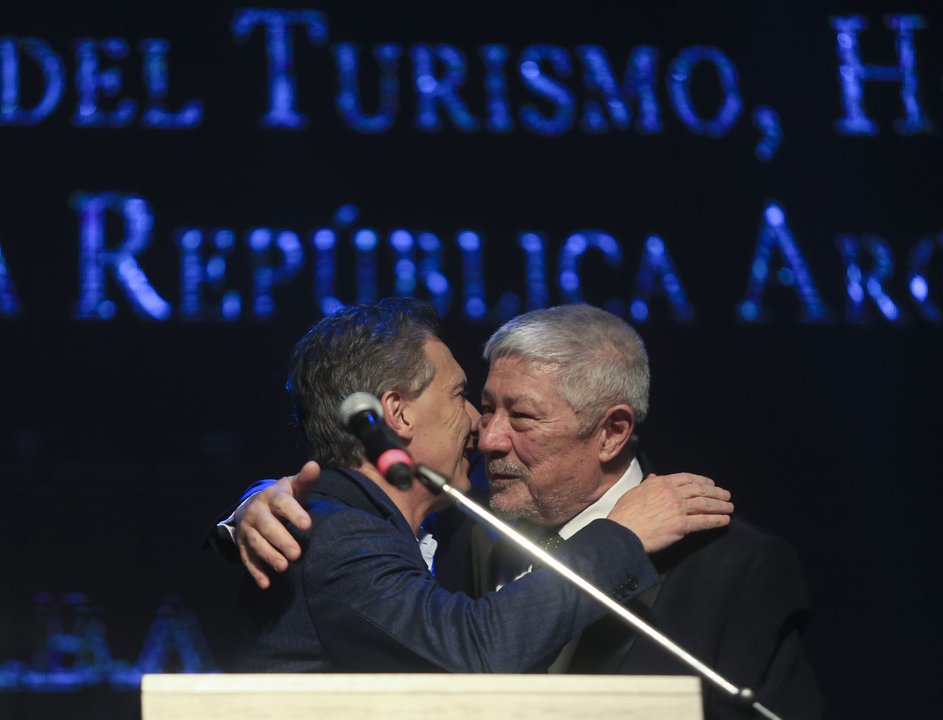 Dante Camaño junto a Mauricio Macri 